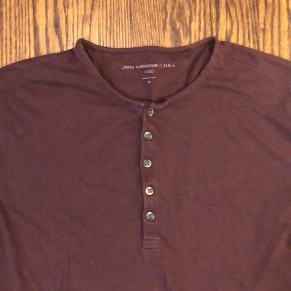John Varvatos Long Sleeve Henley Shirt - Picture 4 of 6